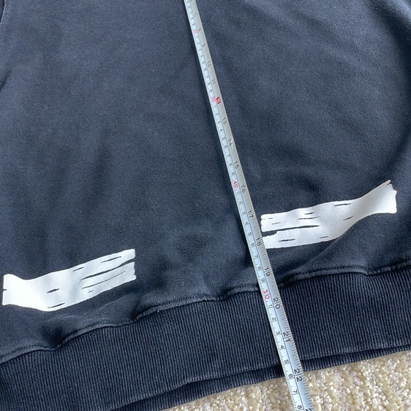 Off-White 2013 Seeing Things Mens M Black/White Hoodie Italian Arrow Sweatshirt - Picture 4 of 15